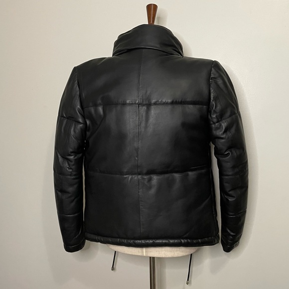 WALTER BAKER Leather Puffer Jacket - Picture 8 of 16